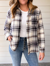 Load image into Gallery viewer, Relaxed Flannel in Black
