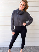 Load image into Gallery viewer, Cropped Cowl Neck Top
