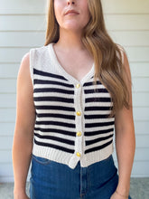 Load image into Gallery viewer, Marie Stripe Sweater Vest
