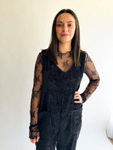 Load image into Gallery viewer, Sheer Lace Top in Black
