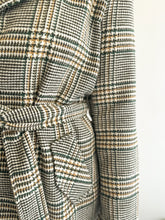 Load image into Gallery viewer, Luxe Plaid Belted Coat
