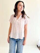 Load image into Gallery viewer, Button Back Striped Blouse
