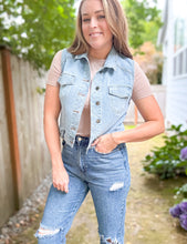 Load image into Gallery viewer, Comfort Stretch Denim Vest
