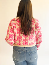 Load image into Gallery viewer, Pink Floral Sweater
