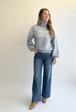 Load image into Gallery viewer, Icy Blue Turtleneck Sweater
