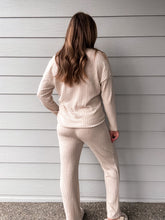 Load image into Gallery viewer, Ribbed Loungewear Set in Oatmeal
