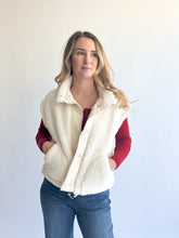 Load image into Gallery viewer, Cream Sherpa Vest
