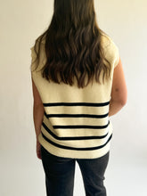 Load image into Gallery viewer, Collared Stripe Sweater Vest
