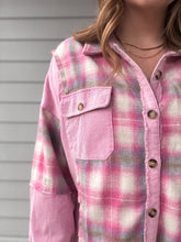 Load image into Gallery viewer, Cupid&#39;s Pink Flannel Shacket
