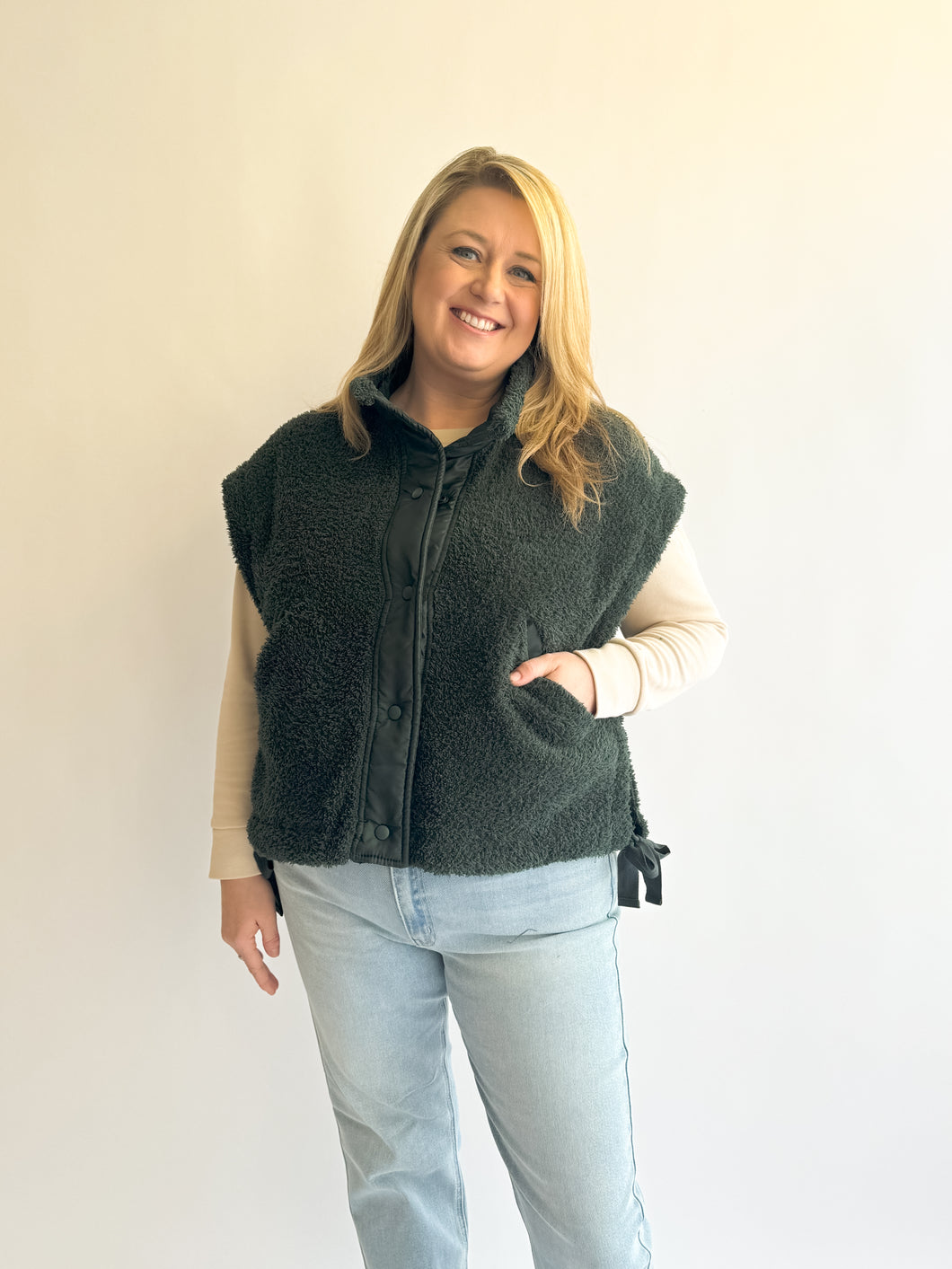 Cozy Side Tie Vest