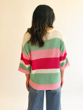 Load image into Gallery viewer, Stripe Half Sleeve Sweater
