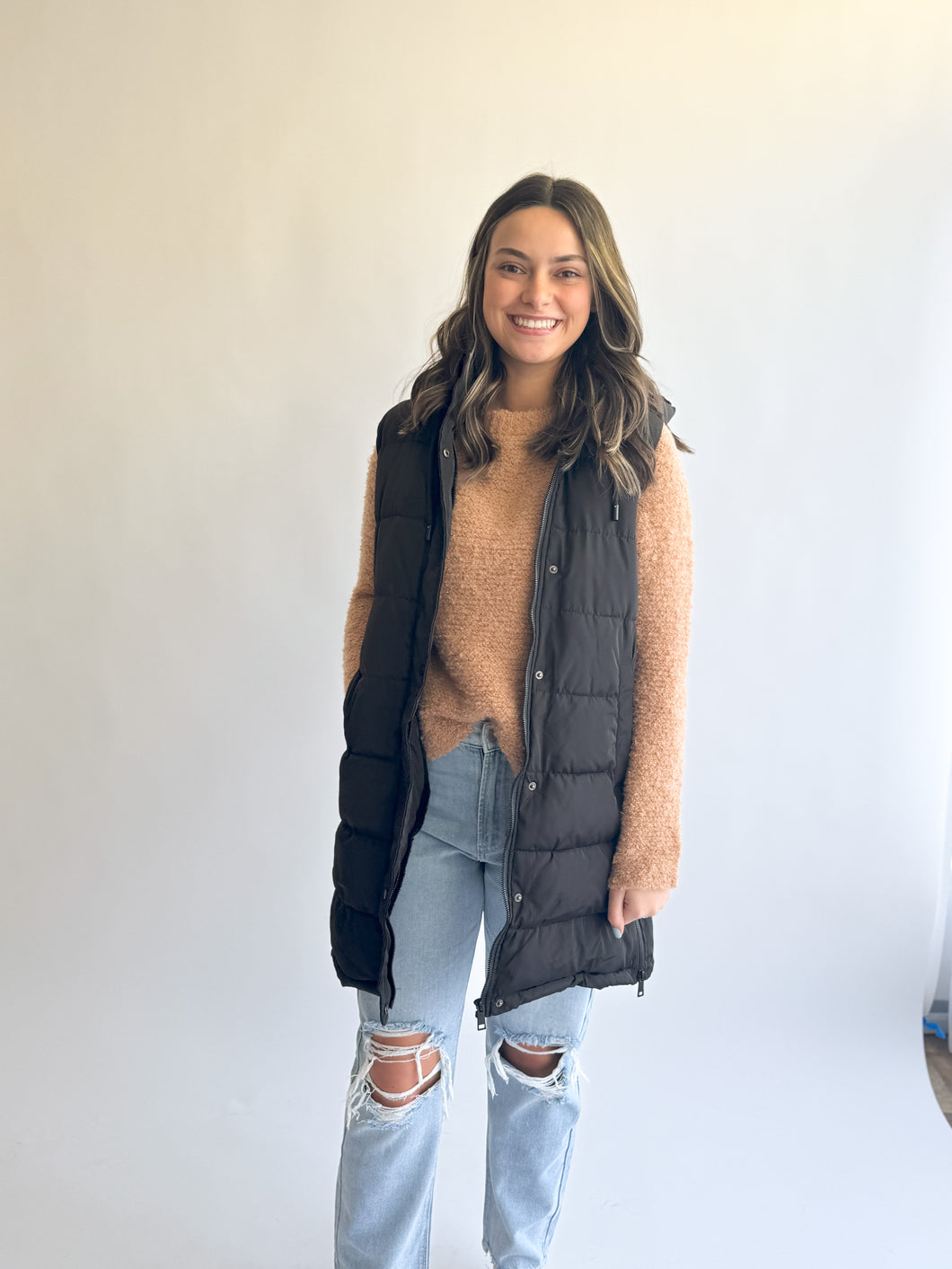 Long Puffer Vest