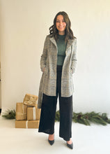 Load image into Gallery viewer, Luxe Plaid Belted Coat
