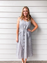 Load image into Gallery viewer, Cielo Button Stripe Dress
