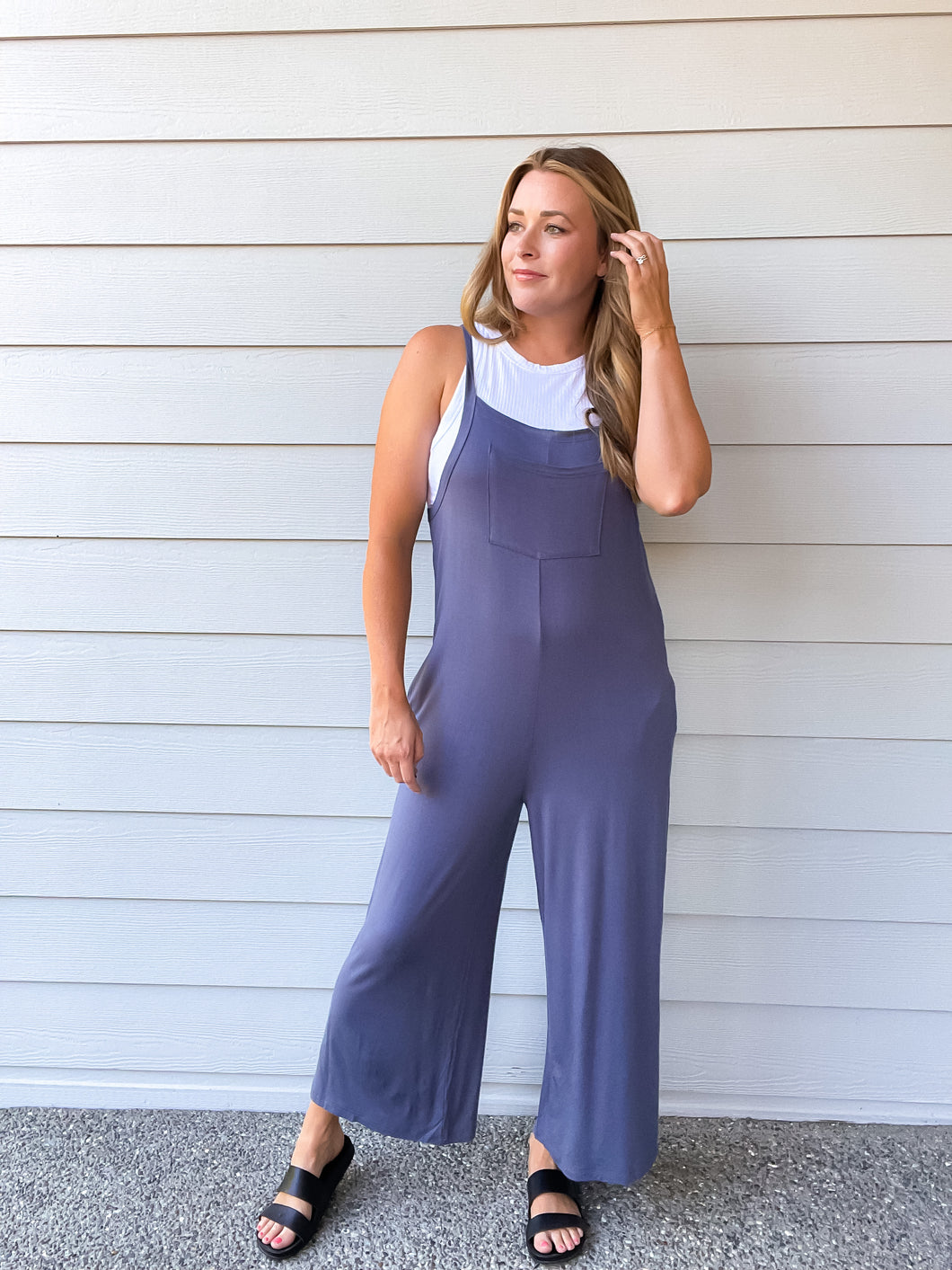 Rhiannon Overall Jumpsuit in Blue