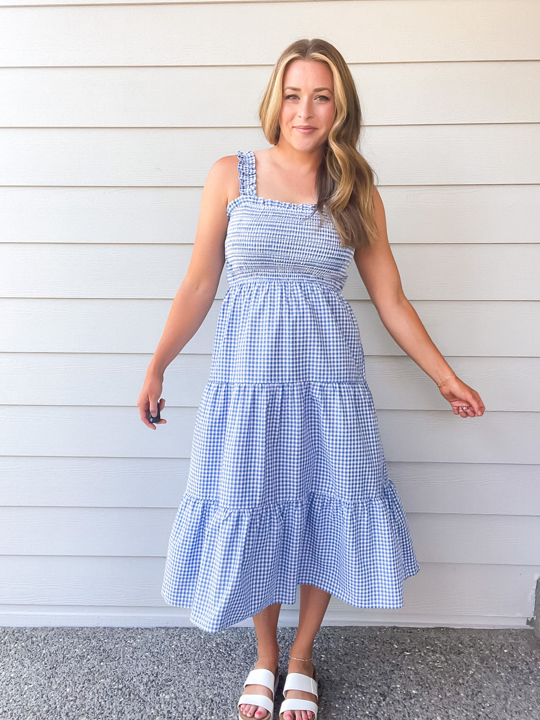 Alice Tiered Gingham Dress