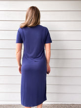 Load image into Gallery viewer, Classic T-Shirt Dress in Navy
