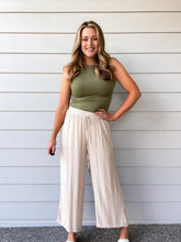 Load image into Gallery viewer, Flowy Wide Leg Pant in Beige
