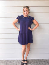Load image into Gallery viewer, Navy Swing Dress
