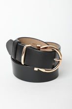 Load image into Gallery viewer, Black Leather Belt
