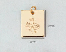Load image into Gallery viewer, 14k Gold Filled Birth Month Flower Necklace

