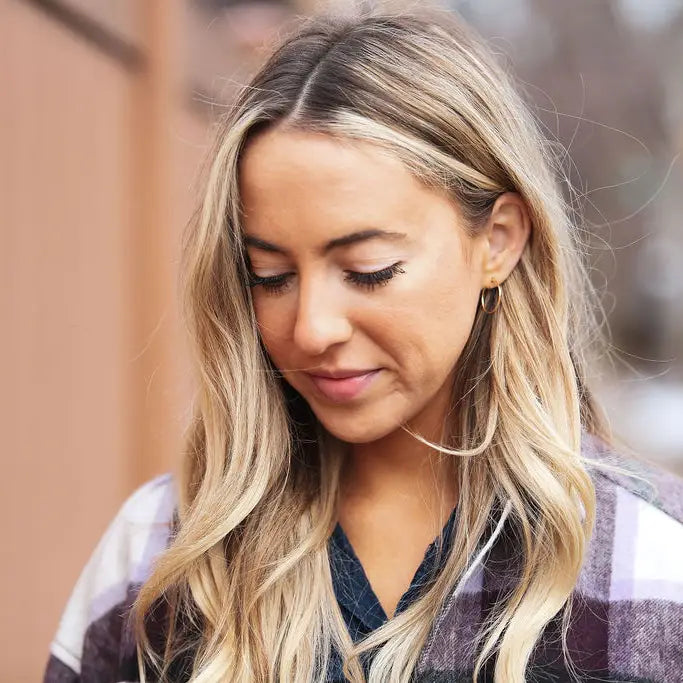 Medium Sterling Silver Hoops