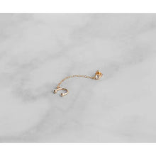 Load image into Gallery viewer, Gold Stud &amp; Cuff Single Earring
