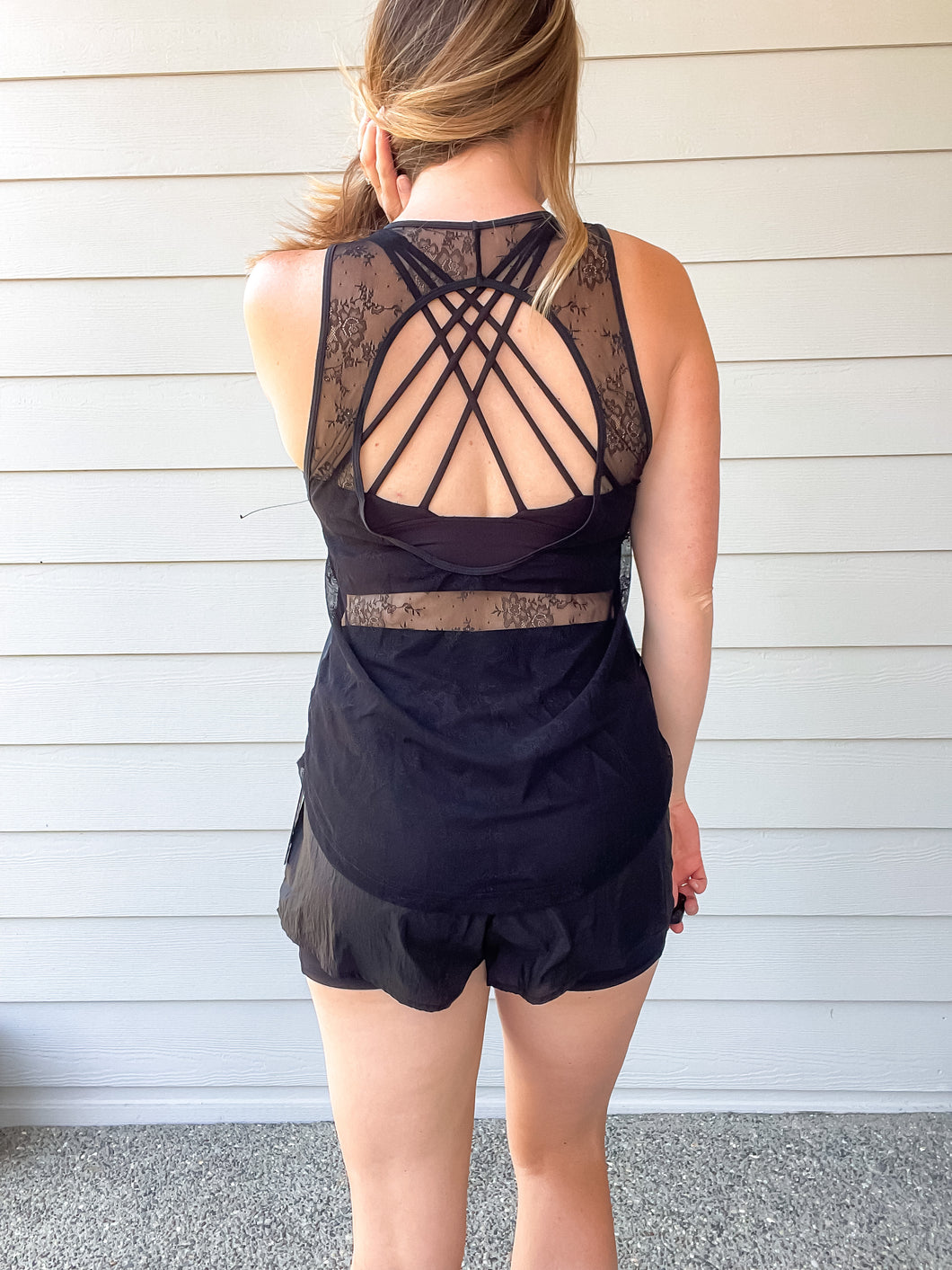 Lacey Back Tank Top