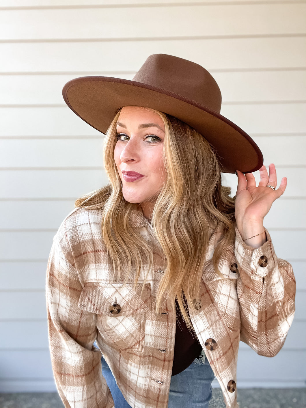 Billie Dress Hat in Chocolate