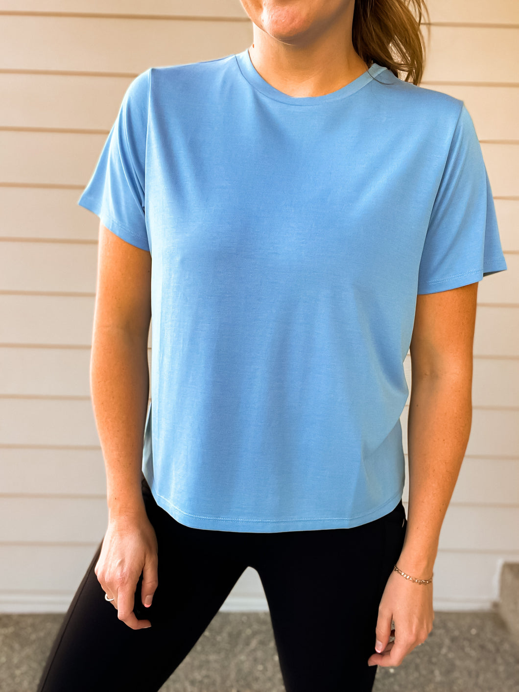 Perfect Tee in Azure