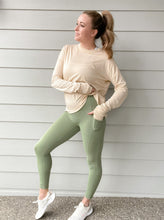 Load image into Gallery viewer, Mono B Bronze Legging in Sage
