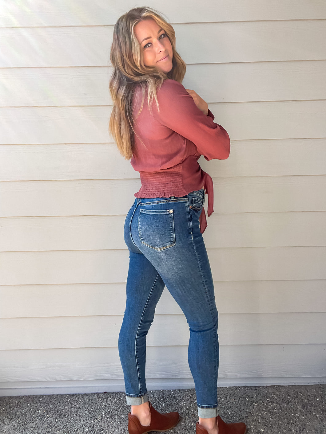 Chelsea Cuffed Skinny Jeans