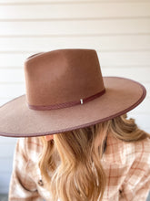Load image into Gallery viewer, Billie Dress Hat in Chocolate
